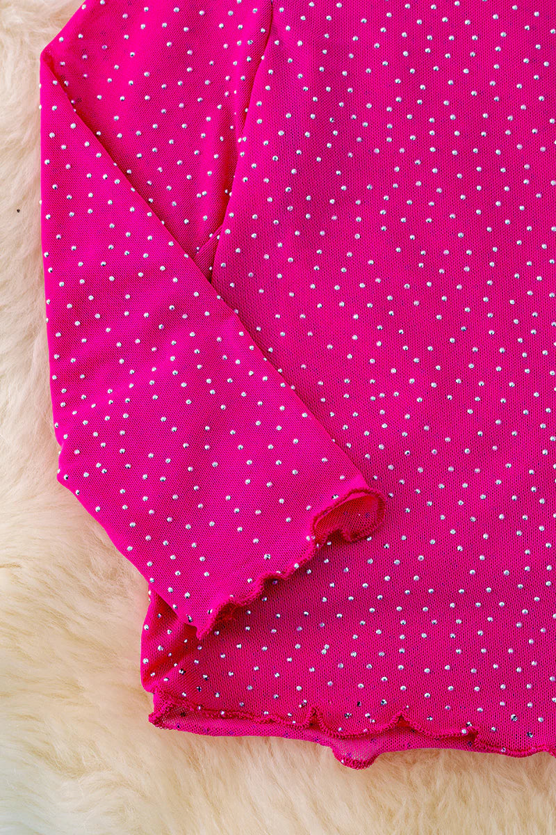 Hot Pink Mesh Top