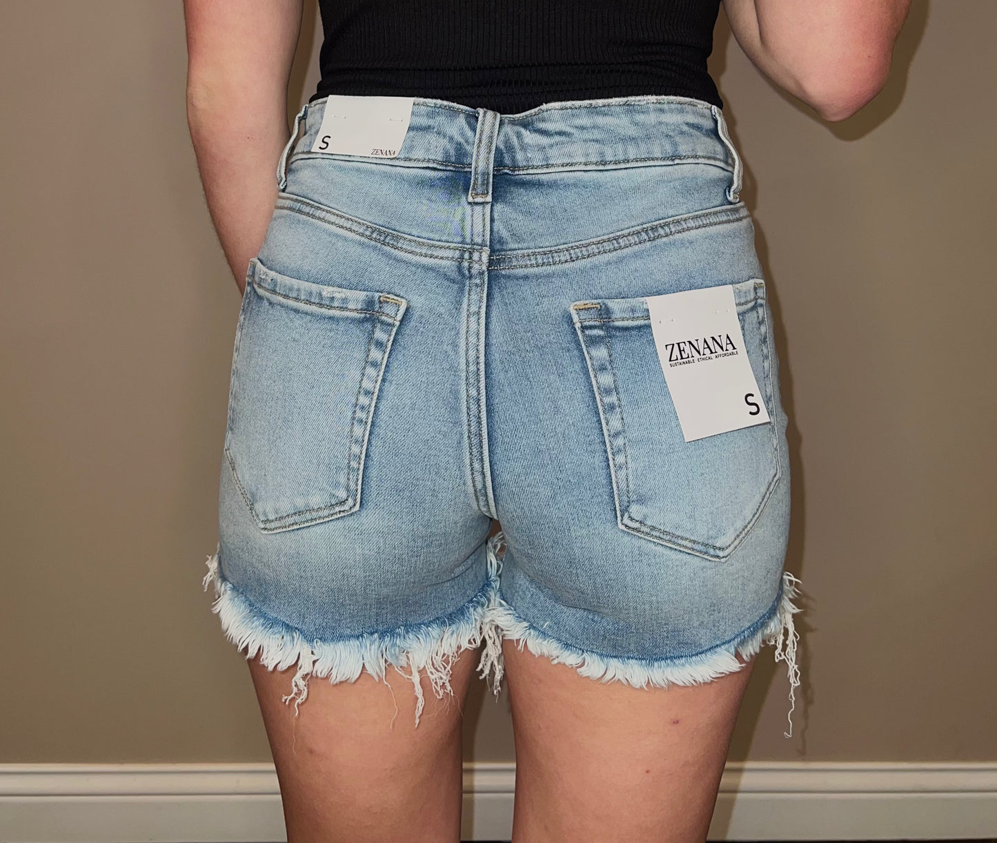 Medium Washed Denim Shorts