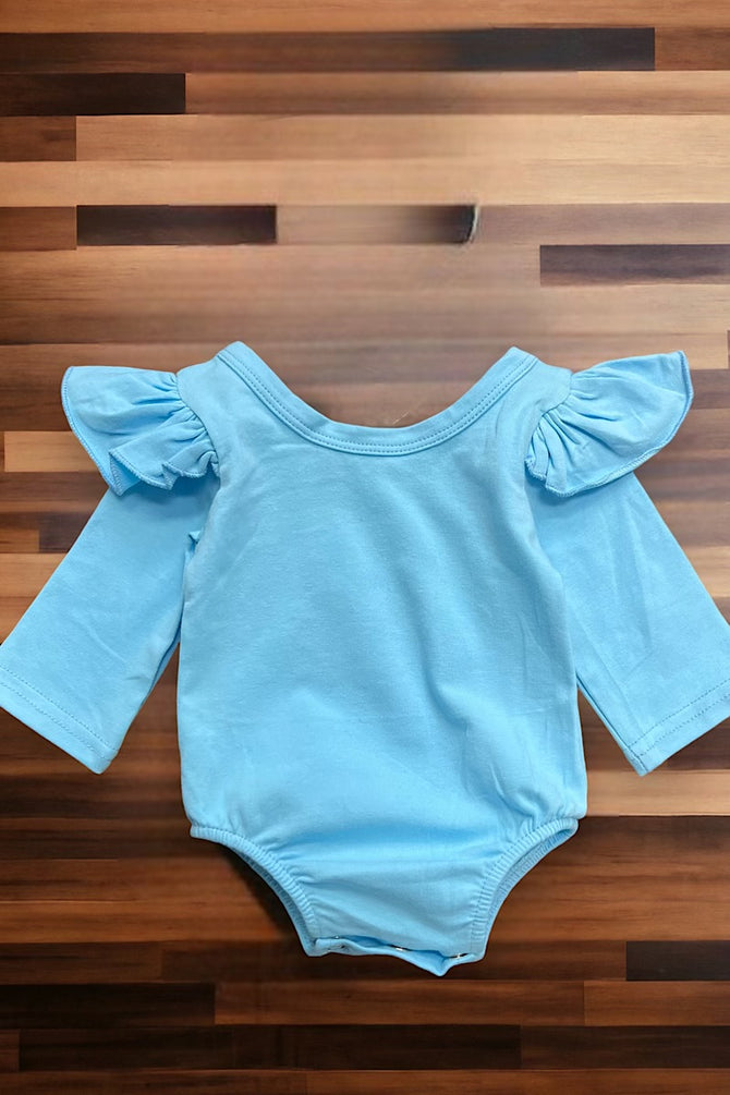 Baby Blue Long Sleeve Onesie