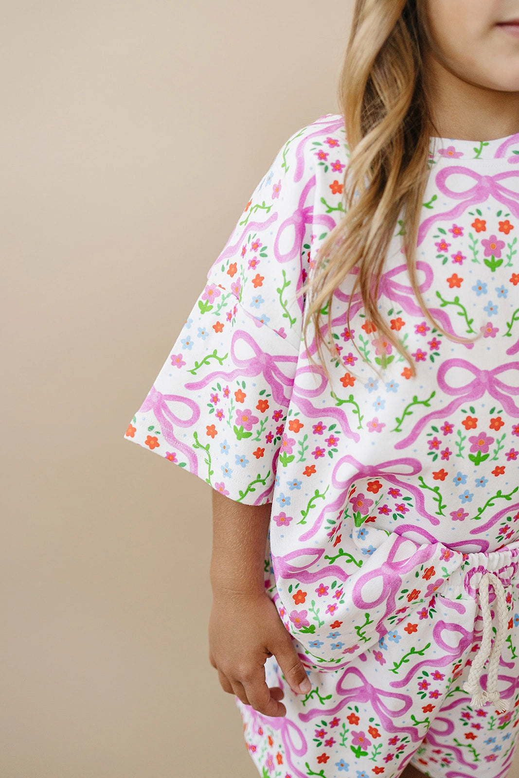 Matching Shorts Set - Coquette Garden