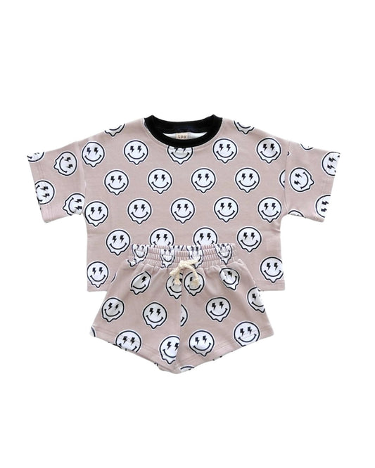 Electric Drippy Shorts Set