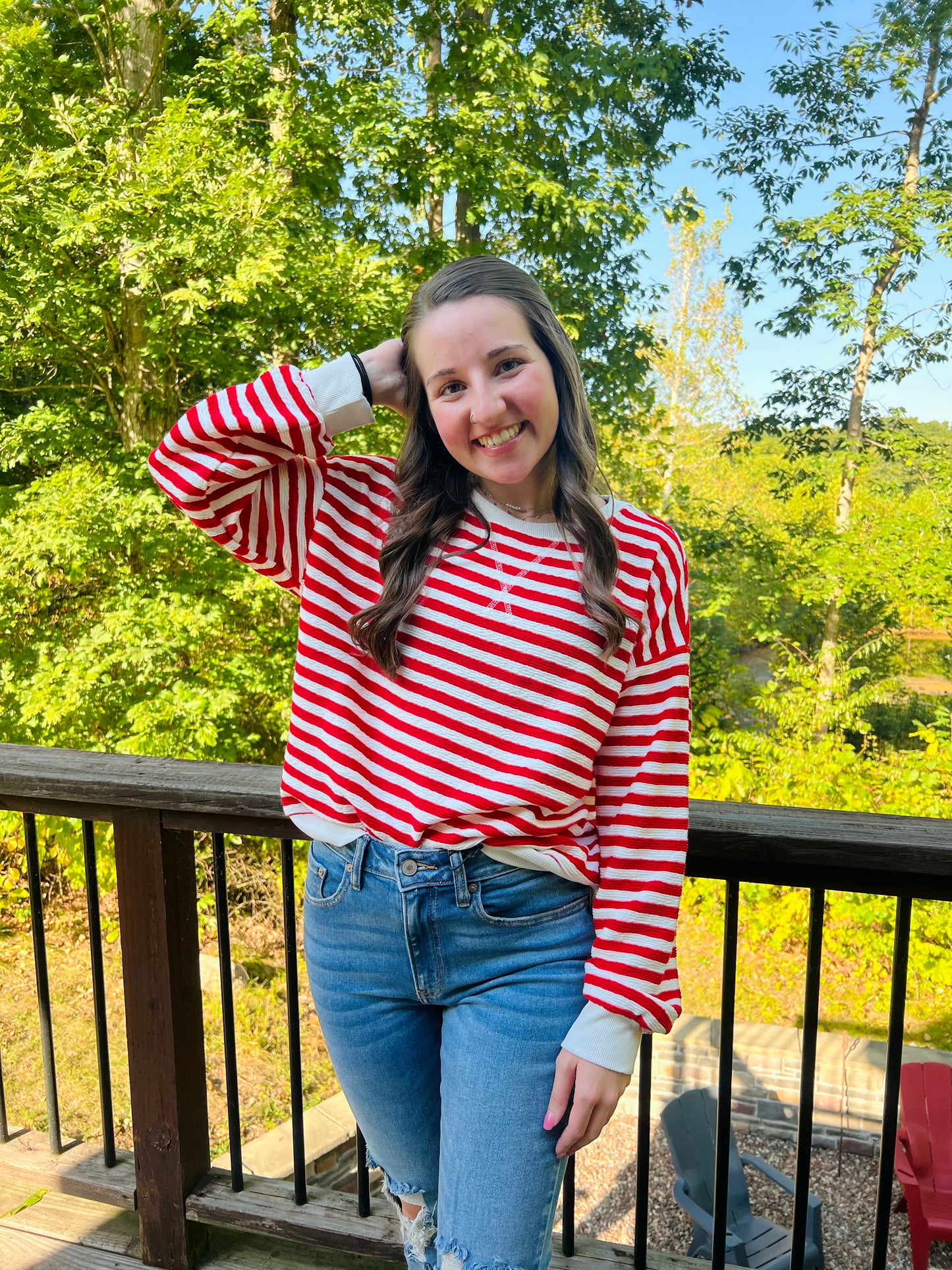 Bold In Red Pullover