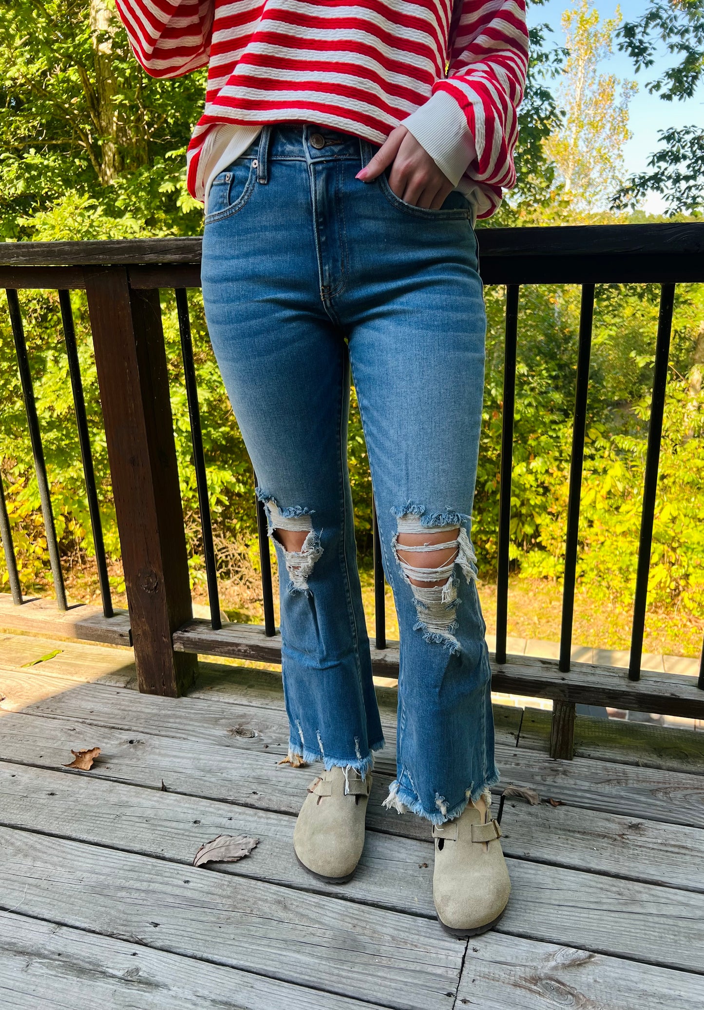 Zenana Straight Jeans - Medium Washed