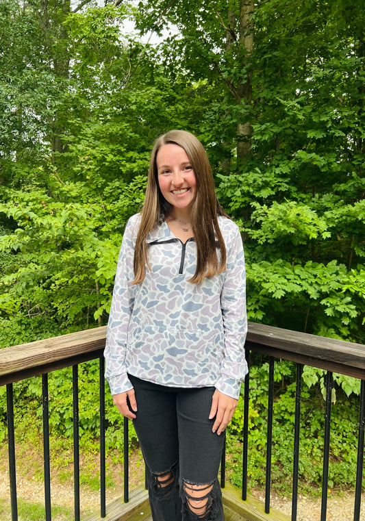Duck Camo Women's Quarter Zip