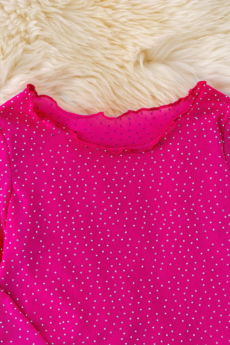 Hot Pink Mesh Top