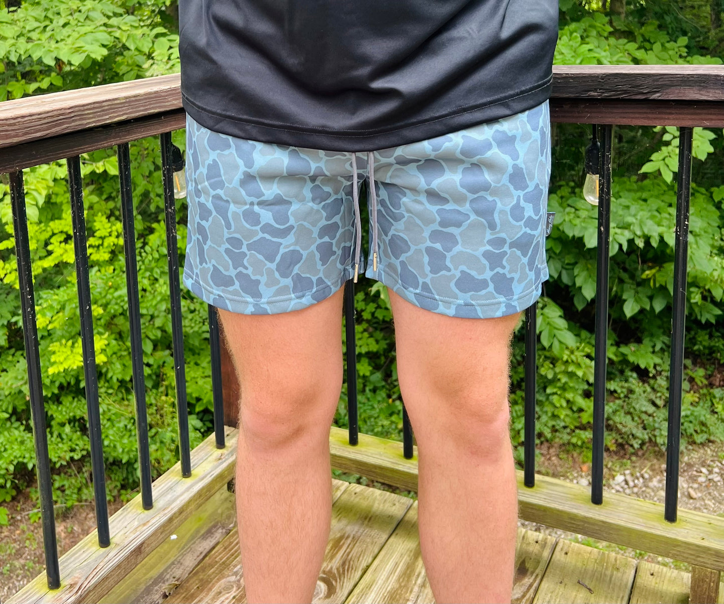 Men's Fleece Shorts - Frog Skin Camo
