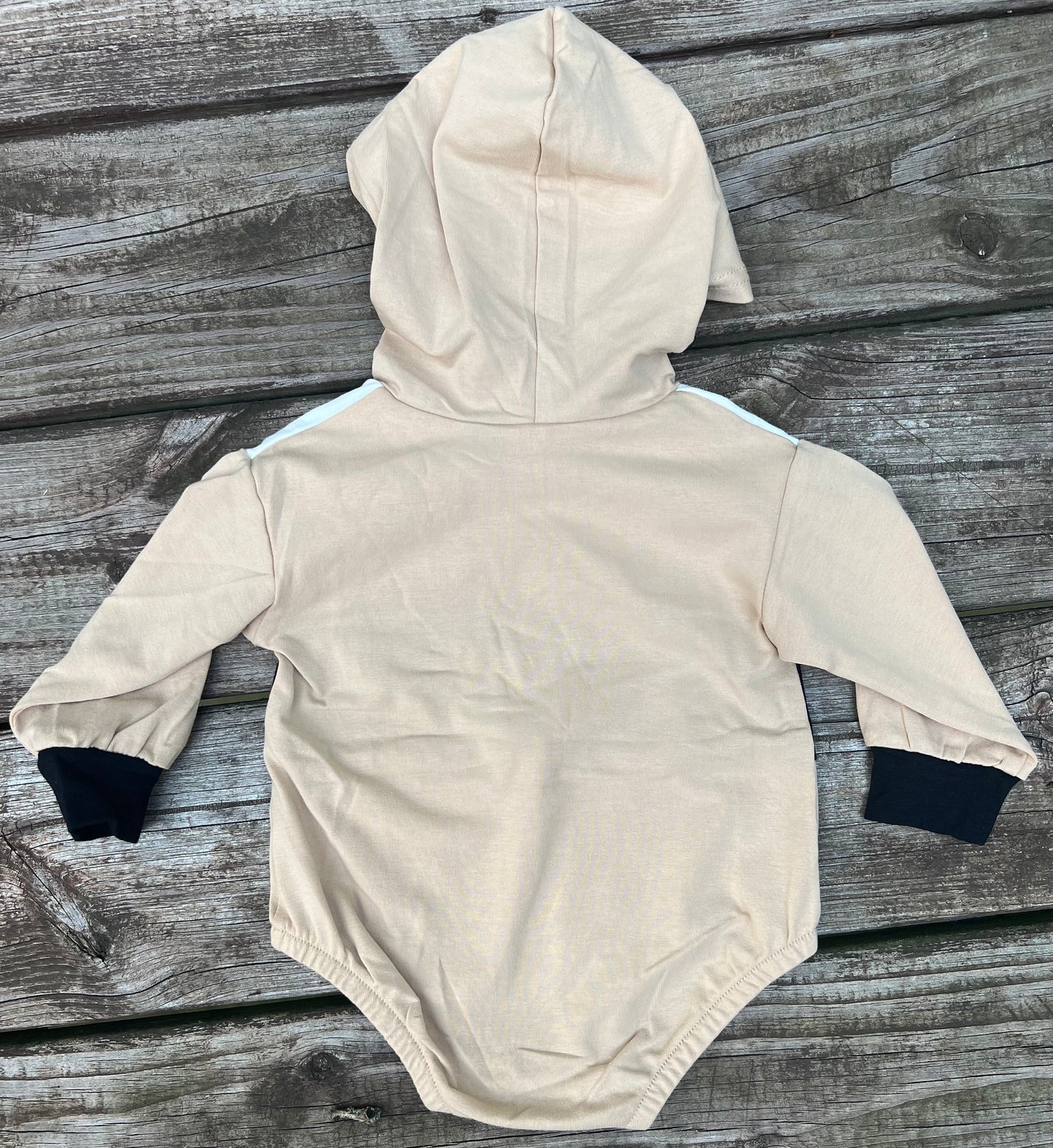 Colorblock Hooded Onesie