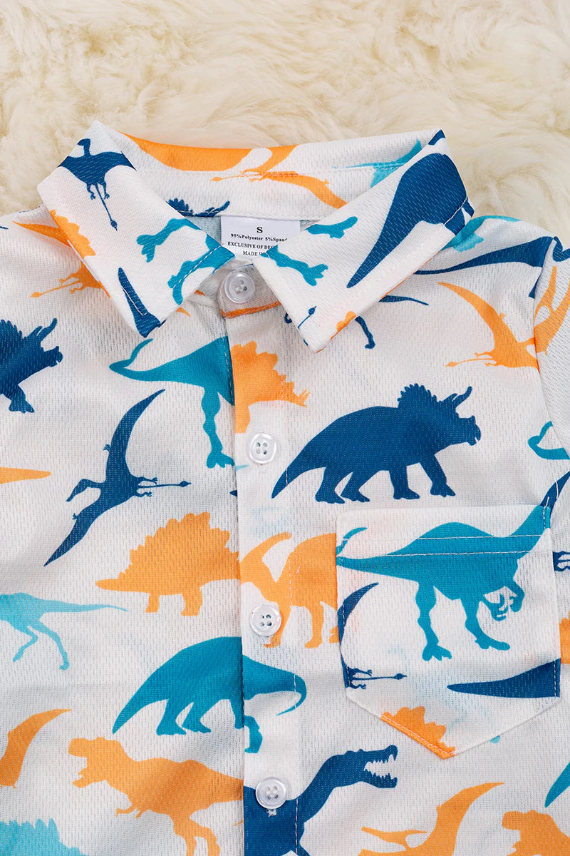 Dino Button Up