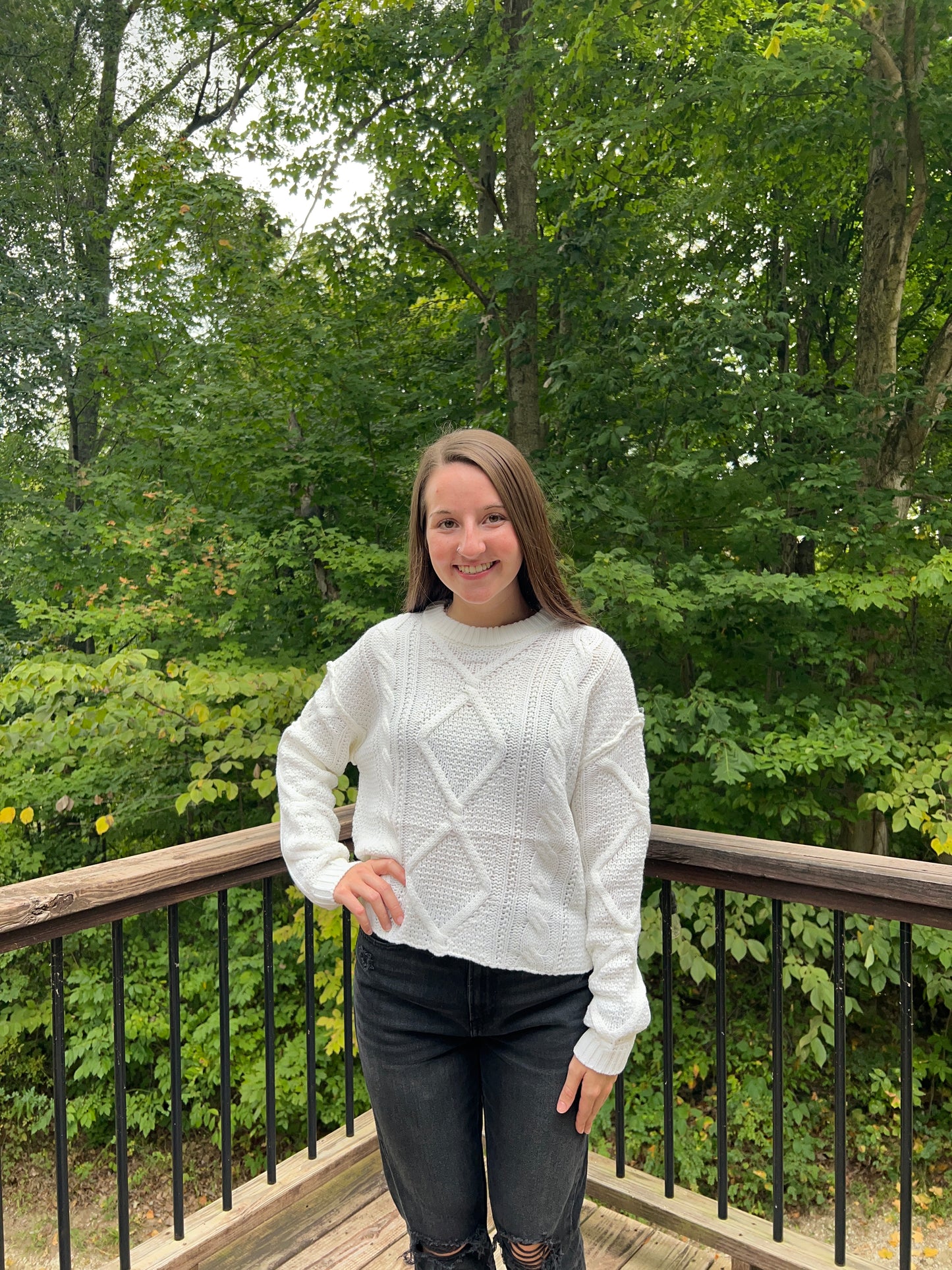 Ivory Cable Sweater