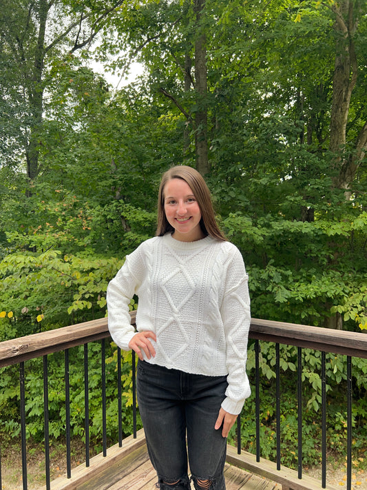 Ivory Cable Sweater