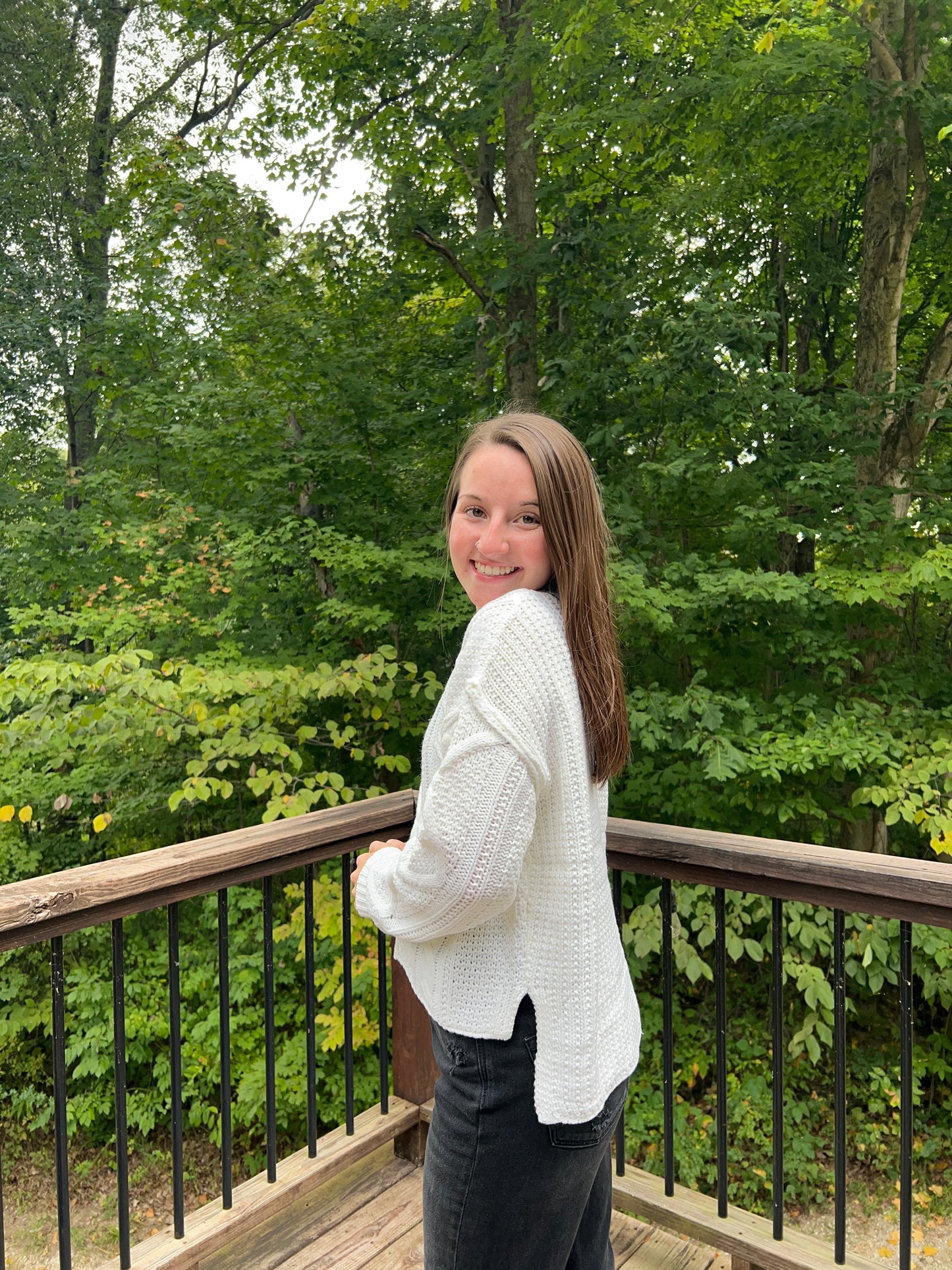 Ivory Cable Sweater