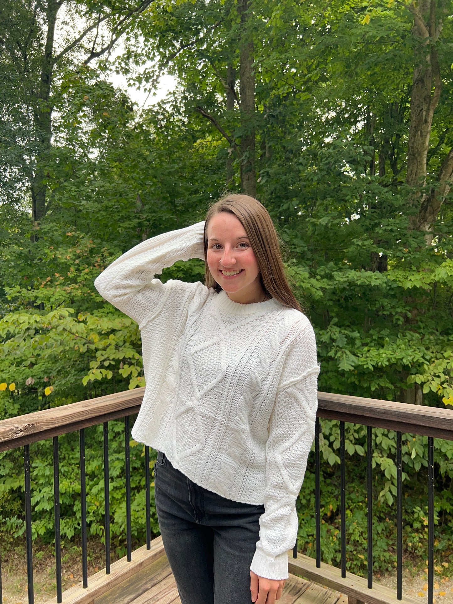 Ivory Cable Sweater