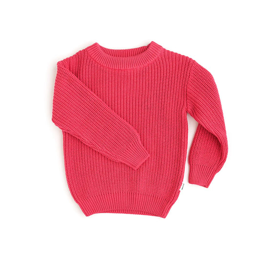 Deep Pink Toddler Sweater