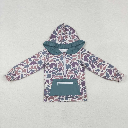 Ruffled Duck Camo Girl's Hoodie