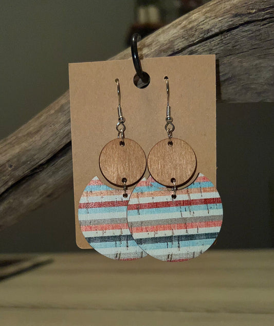 Multicolor Striped Earrings