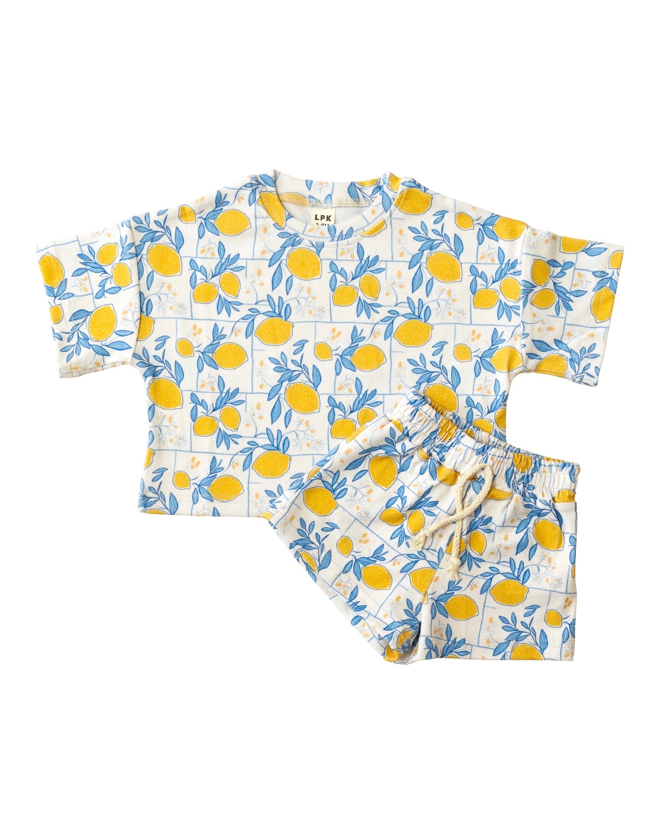 Matching Shorts Set - Lemons