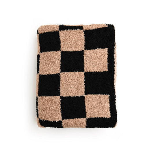 Plush Checkered Blanket