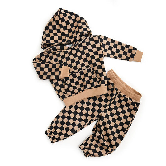 Bentley Checkered Baby Sweat Set